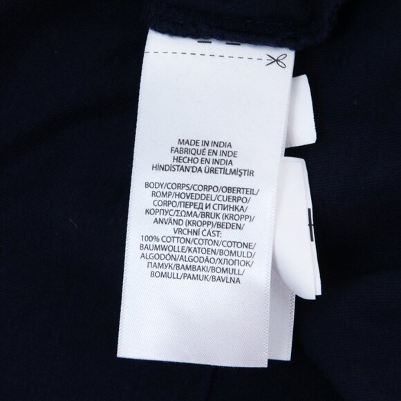 NWT Polo Ralph Lauren Gold Sequin POLO Logo Womens Navy Cotton T-Shirt, Small - Picture 7 of 10